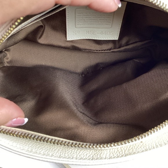 VINTAGE COACH #4405 SHOULDER BAG MADISON REGIS IVORY MADE IN ITALY CROSSBODY - Picture 13 of 16